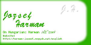 jozsef harman business card